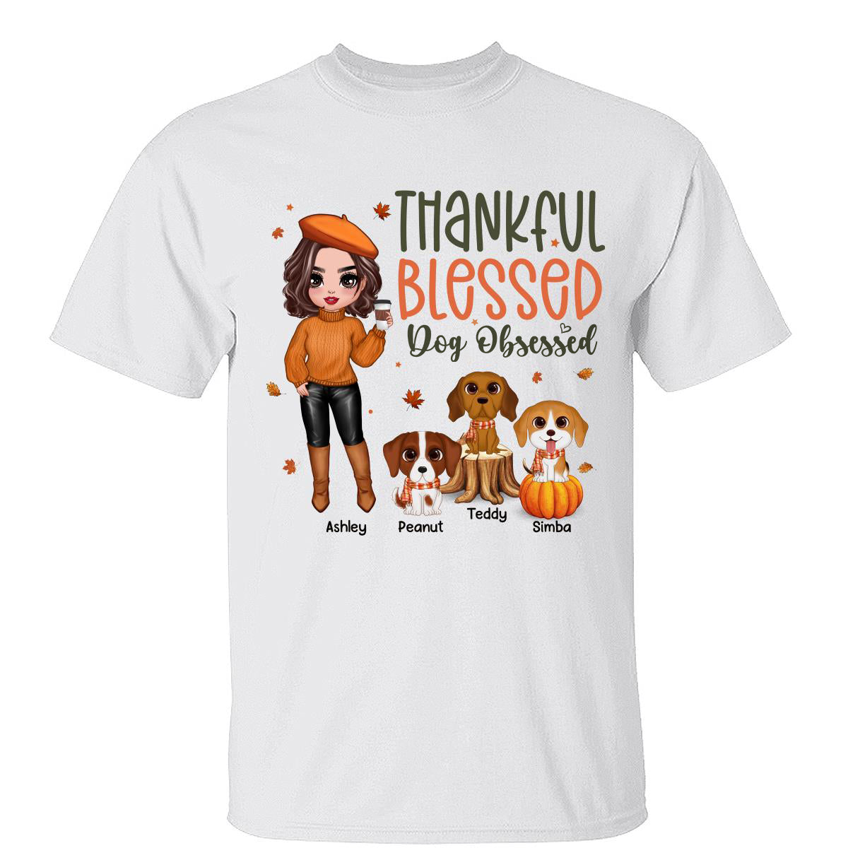 Fall Season Dog Mom Cute Dogs Personalized Shirt
